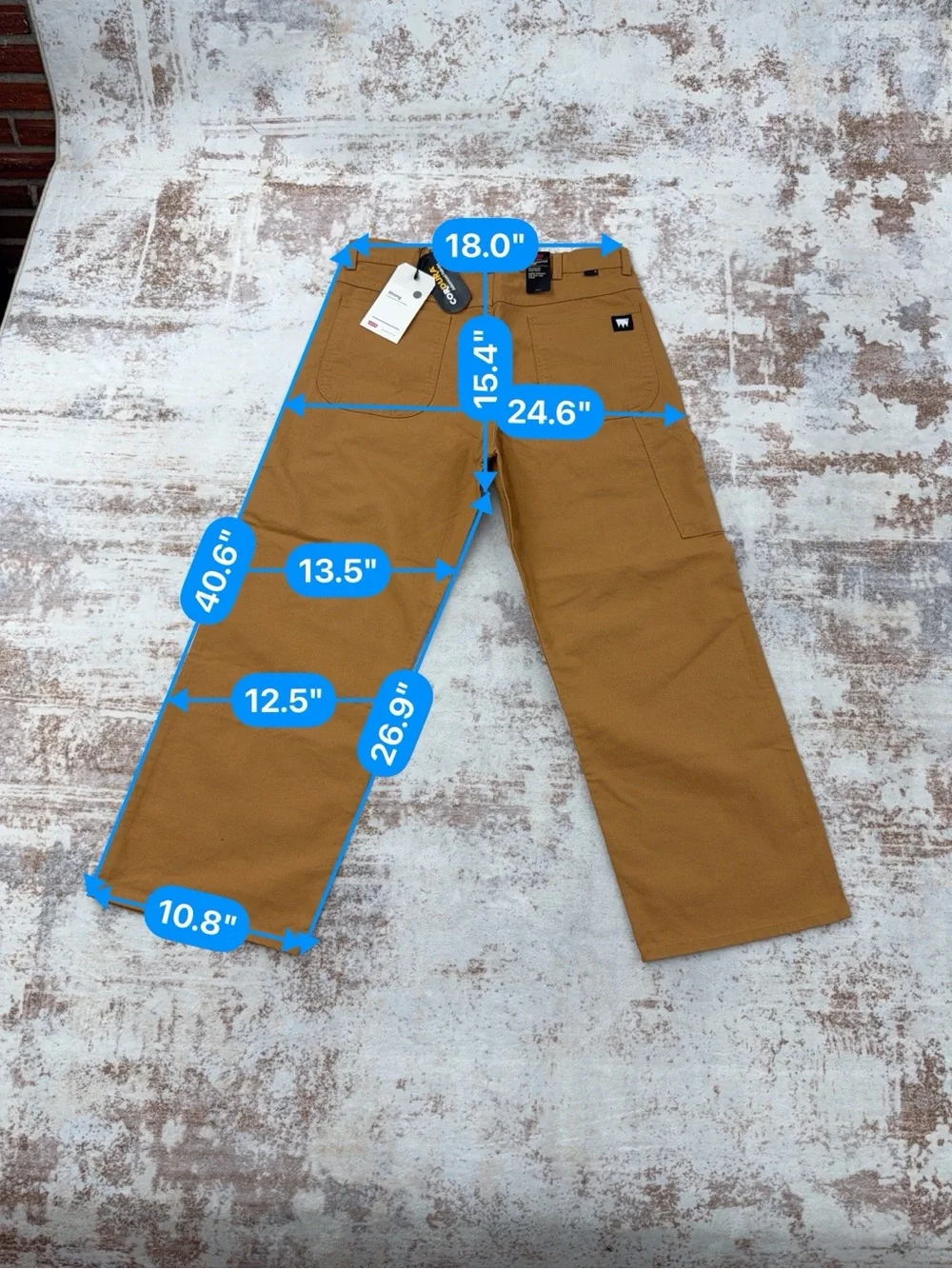 NEW Levi's baggy Skateboarding Cropped Carpenter Pants Men's 34 x 29